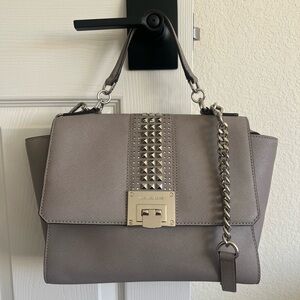 Michael Kors Tina Studded Saffiano Satchel
